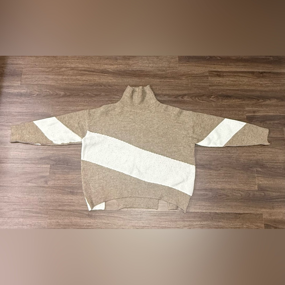 Aryeh Tan and Cream Sweater